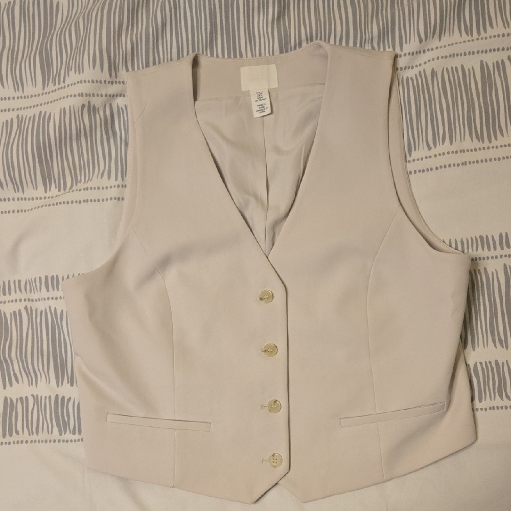 H&M Womens Cream Vest